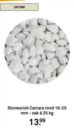 Karwei Stonewish Carrara rond aanbieding