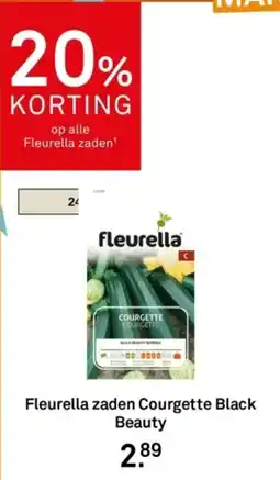 Karwei Fleurella zaden Courgette Black Beauty aanbieding