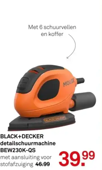 Karwei BLACK+DECKER detailschuurmachine BEW230K-QS aanbieding