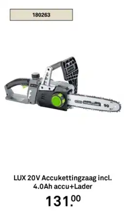 Karwei LUX 20V Accukettingzaag aanbieding