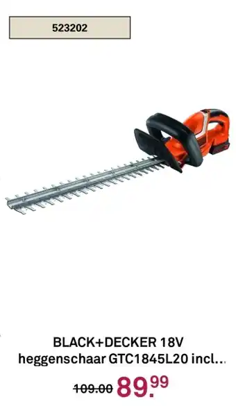 Karwei BLACK+DECKER 18V heggenschaar GTC1845L20 aanbieding