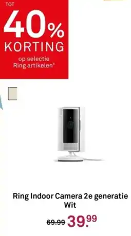 Karwei Ring Indoor Camera 2e generatie Wit aanbieding