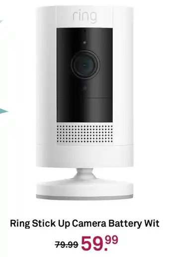 Karwei Ring Stick Up Camera Battery Wit aanbieding