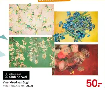 Karwei Vloerkleed van Gogh aanbieding