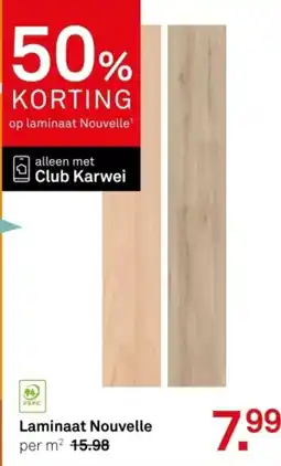 Karwei Laminaat Nouvelle aanbieding