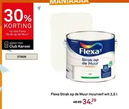 Karwei Flexa Strak op de Muur muurverf wit aanbieding