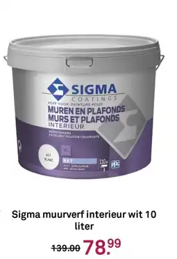 Karwei Sigma muurverf interieur wit aanbieding