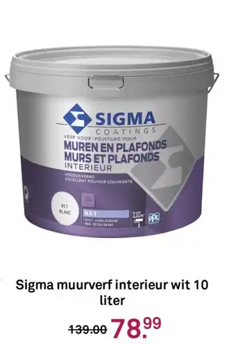 Karwei Sigma muurverf interieur wit aanbieding