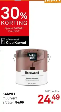 Karwei KARWEI muurverf aanbieding