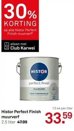 Karwei Histor Perfect Finish muurverf aanbieding