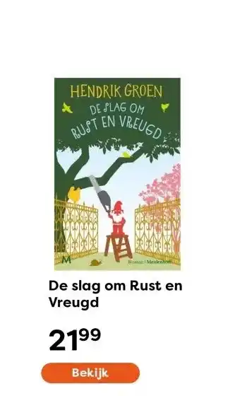 The Read Shop De slag om Rust en Vreugd aanbieding