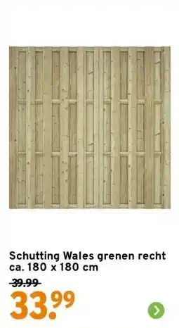 GAMMA Schutting Wales grenen recht ca. 180 x 180 cm aanbieding
