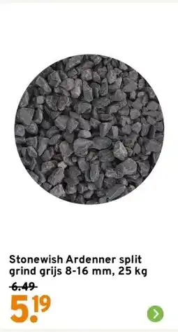 GAMMA Stonewish Ardenner split grind grijs 8-16 mm, 25 kg aanbieding