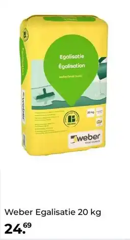 GAMMA Weber Egalisatie 20 kg aanbieding
