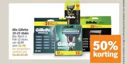 Albert Heijn Alle Gillette 10-22 stuks aanbieding