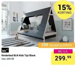 Van Asten BabySuperstore Kinderbed BLN Kids Tipi Black aanbieding