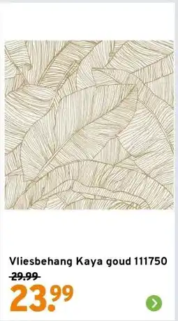 GAMMA Vliesbehang Kaya goud 111750 aanbieding
