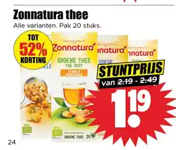 Dirk Zonnatura thee aanbieding