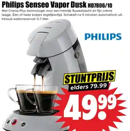 Dirk Philips Senseo Vapor Dusk HD7806/10 aanbieding