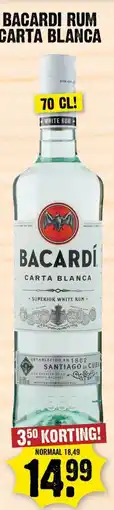Dirk BACARDI RUM CARTA BLANCA aanbieding