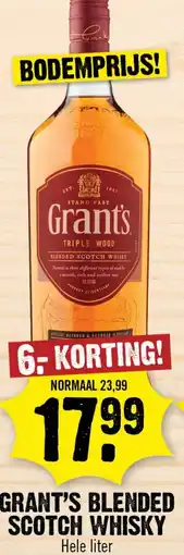 Dirk Grant's blended scotch whisky aanbieding