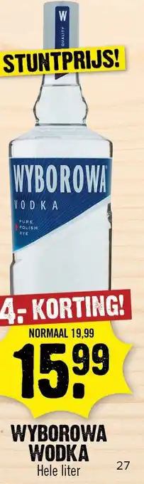 Dirk WYBOROWA WODKA aanbieding
