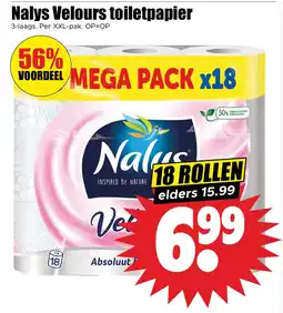 Dirk Nalys Velours toiletpapier aanbieding