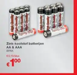 Kik Zink koolstof batterijen aanbieding