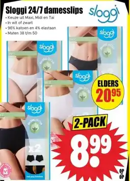 Dirk Sloggi 24/7 damesslips slogg aanbieding
