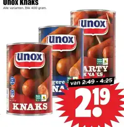 Dirk Unox Knaks aanbieding