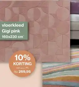 Roobol vloerkleed Gigi pink aanbieding