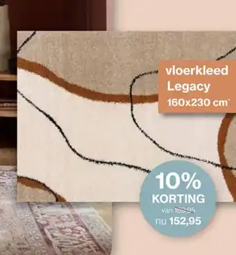 Roobol vloerkleed Legacy aanbieding