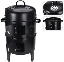 Bol.com ProGarden Houtskoolbarbecue met haard en 2 grillroosters zwart aanbieding