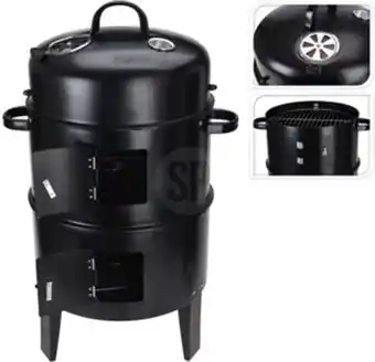 Bol.com ProGarden Houtskoolbarbecue met haard en 2 grillroosters zwart aanbieding