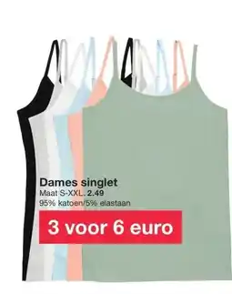 Zeeman Dames singlet aanbieding