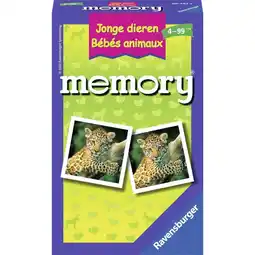 Top1Toys Ravensburger Memory Jonge Dieren Pocket aanbieding