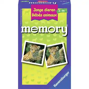 Top1Toys Ravensburger Memory Jonge Dieren Pocket aanbieding