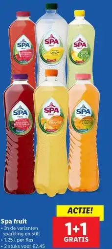 Lidl Spa fruit aanbieding