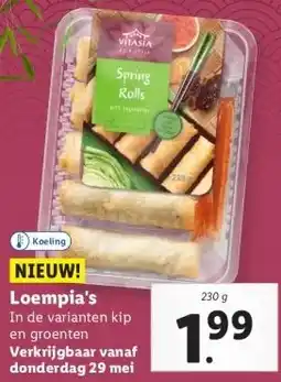 Lidl Loempia's aanbieding