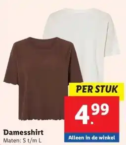 Lidl Damesshirt aanbieding