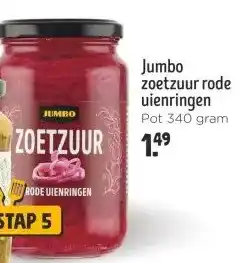 Jumbo Jumbo zoetzuur rode uienringen aanbieding