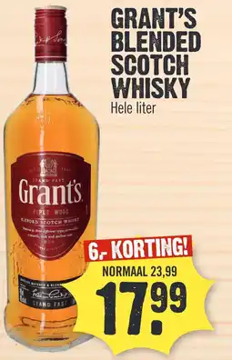 Super Dirck 3 GRANT'S BLENDED SCOTCH WHISKY aanbieding