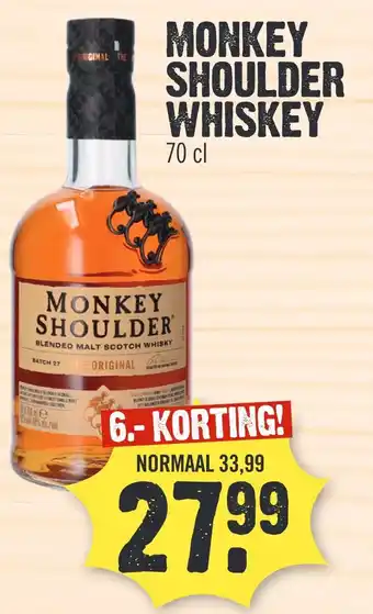 Super Dirck 3 MONKEY SHOULDER WHISKEY aanbieding