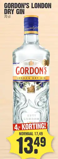 Super Dirck 3 GORDON'S LONDON DRY GIN aanbieding