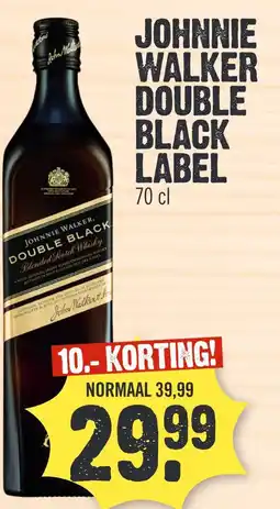 Super Dirck 3 JOHNNIE WALKER DOUBLE BLACK LABEL aanbieding