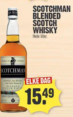 Super Dirck 3 SCOTCHMAN BLENDED SCOTCH WHISKY aanbieding