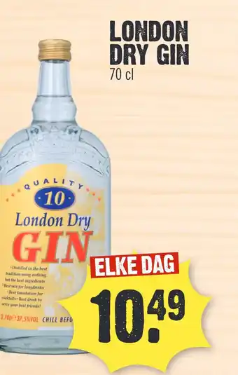Super Dirck 3 LONDON DRY GIN 70 cl aanbieding