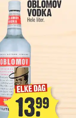 Super Dirck 3 OBLOMOV VODKA aanbieding