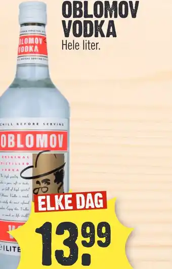Super Dirck 3 OBLOMOV VODKA aanbieding