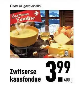 ALDI Zwitserse Kaasfondue aanbieding